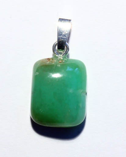 Chrysopras-Anhänger, Cabochon