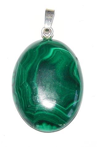 Malachit-Anhänger, Cabochon