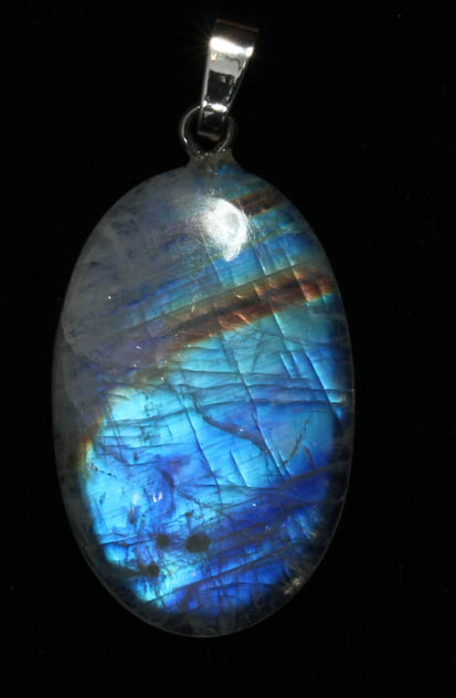 Regenbogenmondstein-Anhänger, Cabochon