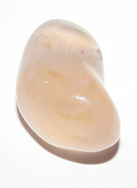 rosa Chalcedon mit Bohrung