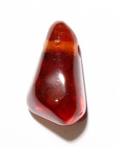 Hessonit-Trommelstein, Granat, gebohrt