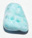 Larimar-Trommelstein, gebohrt