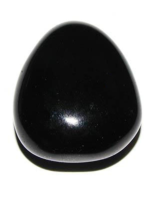 Onyx-Trommelstein, gebohrt