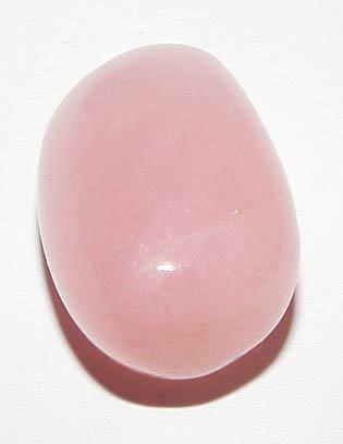 Petalith-Trommelstein, gebohrt